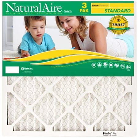Flanders 87357.011625 24.9x15.9 . Natural Standard Pleated Air Filter - 3 Pack; Pack Of 4